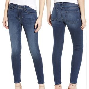 Fidelity Blue Delphi Scoop Low Rise Skinny Jeans Size 28